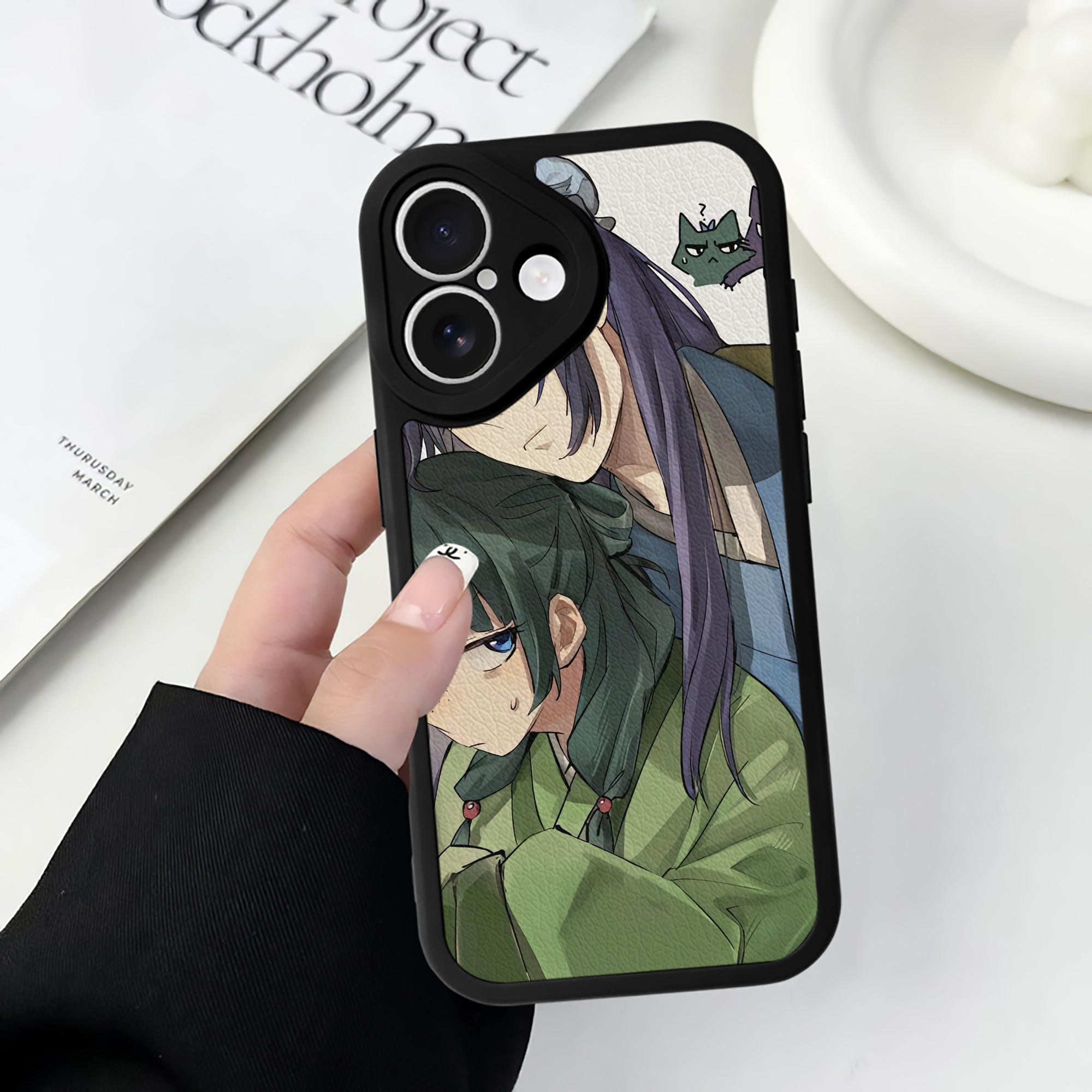 薬屋のひとりごと The Apothecary Diaries 【iPhone 16シリーズ対応】シリコンスマホケース（レザー調） 材質：シリコン